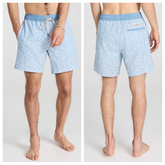 Fair Harbor The Bayberry Coral Reef Lined Swim TrunksXXL